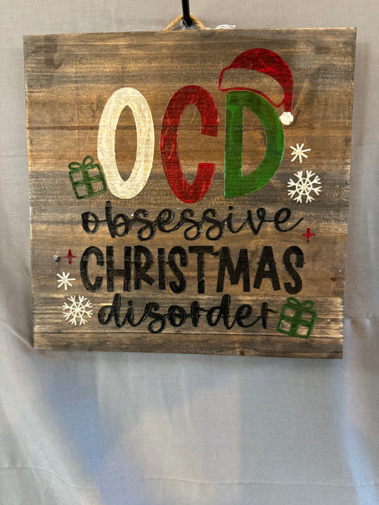 OCD Christmas sign