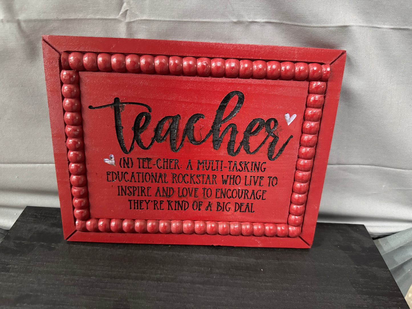 Definition of teacher sign.