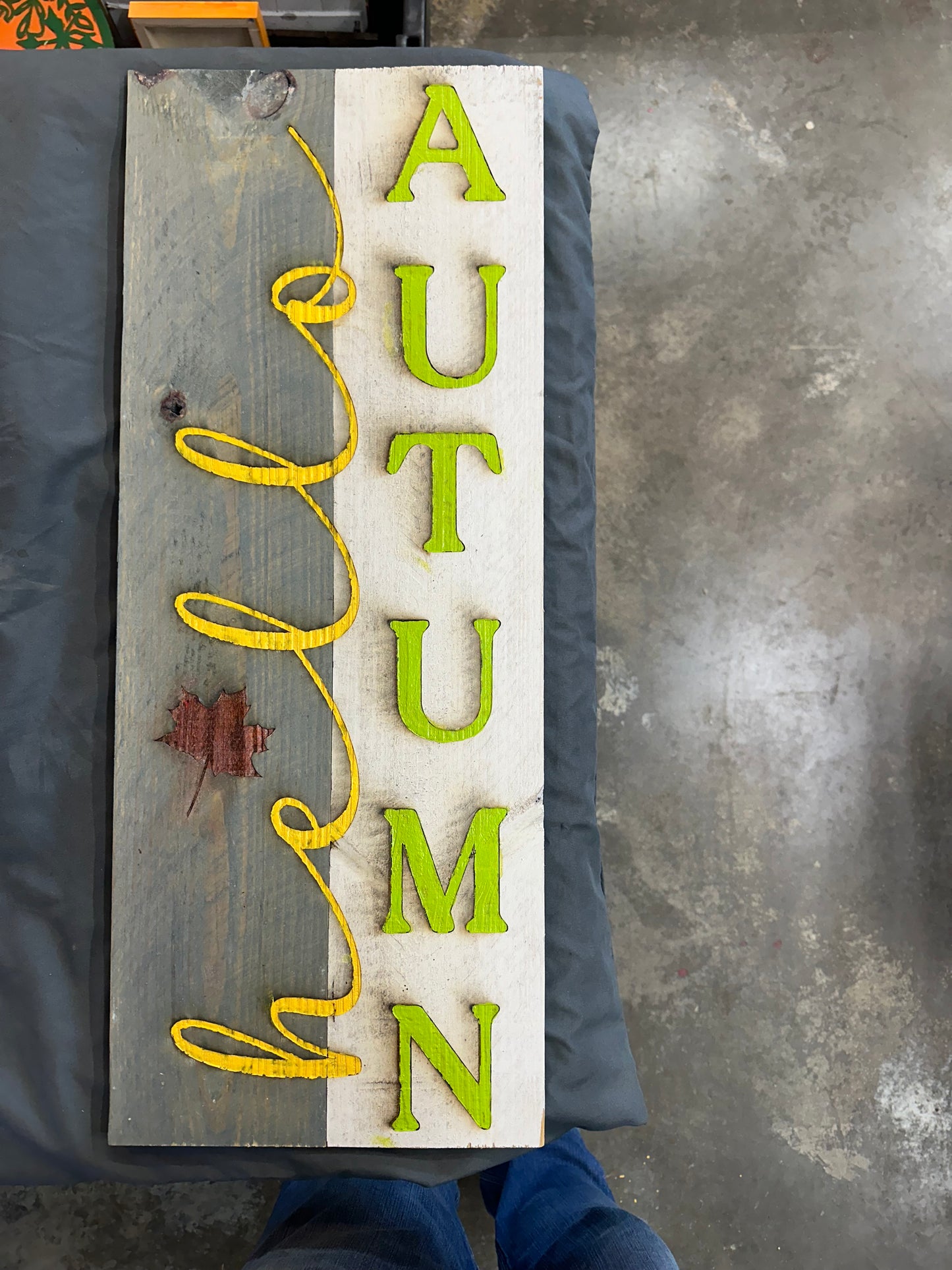 Hello autumn door sign